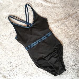 Black Strappy Danskin Dance Leotard